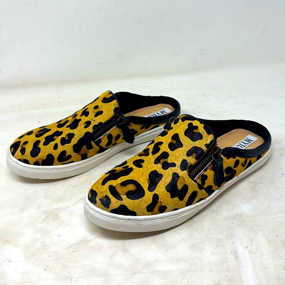 Myra Bag Indulgence Leopard Mules Size 8